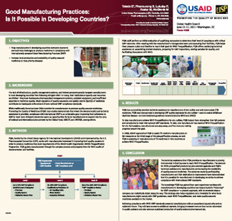 GMP in Developing Countries Poster (2011)