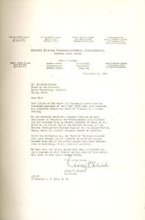 Letter requesting permission to translate USP XIII text into Japanese (1949)