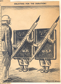 WWII-USP Interim War Revisions Cartoon