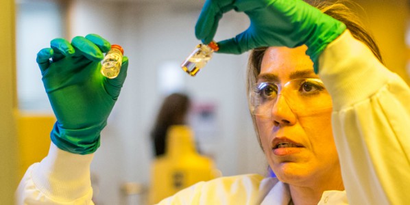 female scientist in lab