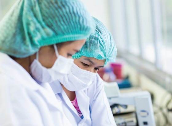 women working in labs